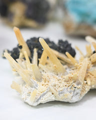 Rare Yellow Quartz w Sphalerite