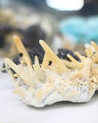 Rare Yellow Quartz w Sphalerite