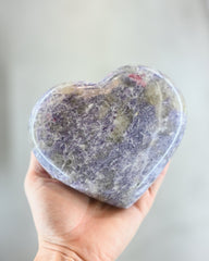 Lepidolite Heart Large