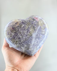 Lepidolite Heart Large