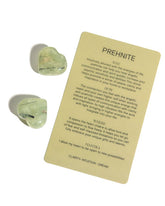 Prehnite Crystal Heart Duo