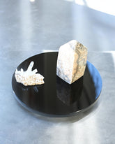 Black Obsidian Round Platter