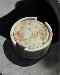 Green Onyx Coaster Set