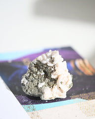 Pyrite and Calcite Crystal Cluster