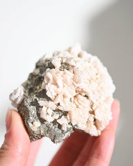 Pyrite and Calcite Crystal Cluster