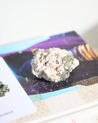 Pyrite and Calcite Crystal Cluster