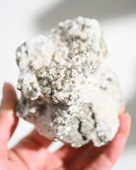 Pyrite and Quartz Crystal Cluster