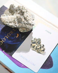 Pyrite and Quartz Crystal Cluster