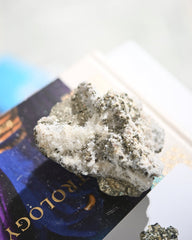 Pyrite and Quartz Crystal Cluster