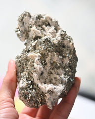 Pyrite and Quartz Crystal Cluster