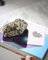 Pyrite and Quartz Crystal Cluster 2.6lbs