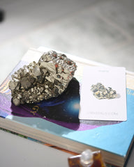 Pyrite and Quartz Crystal Cluster 2.6lbs