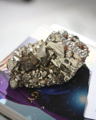 Pyrite and Quartz Crystal Cluster 2.6lbs