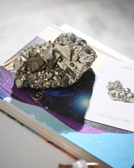 Pyrite and Quartz Crystal Cluster 2.6lbs
