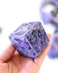 Charoite Cube + Base