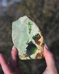 Rare Green Chrome Chalcedony Slab