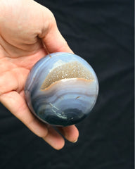 Agate Druzy Crystal Sphere
