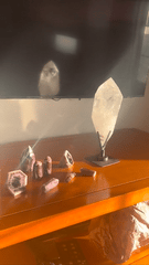 XL Clear Quartz Form on Spinning Stand 7lbs