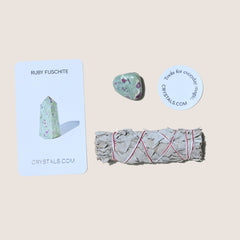 Sage and Ruby Fuchsite Duo - LOVE