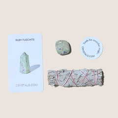 Sage and Ruby Fuchsite Duo - LOVE