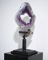 XXL Amethyst Crystal Geode on Spinning Stand 23lbs