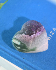 Amethyst Druzy Heart