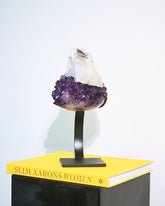 Amethyst w/ Calcite Geode on Stand 8lbs