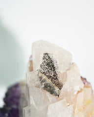 Amethyst w/ Calcite Geode on Stand 8lbs