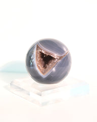 Blue Agate Druzy Crystal Sphere