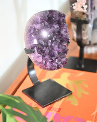 Amethyst Crystal Geode on Stand 6.1lb