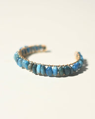 Blue Apatite Bangle