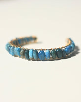 Blue Apatite Bangle