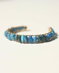 Blue Apatite Bangle