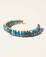 Blue Apatite Bangle
