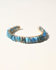 Blue Apatite Bangle