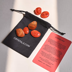Carnelian Tumbled Pouch
