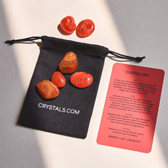 Carnelian Tumbled Pouch