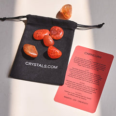 Carnelian Tumbled Pouch