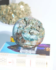 XXL Chrysocolla Sphere 12lbs