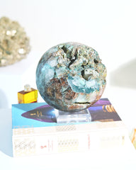 XXL Chrysocolla Sphere 12lbs