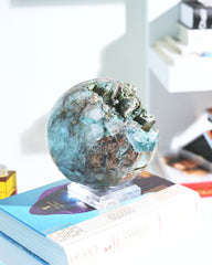 XXL Chrysocolla Sphere 12lbs