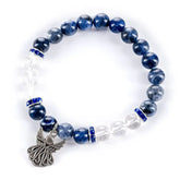 Serenity - Sodalite, Quartz & Angel Charm