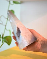 Druzy Agate Obelisk 6 inch