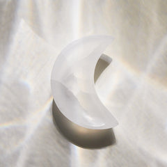 Selenite Moon Bowl