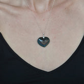 Rainbow Obsidian Heart Necklace