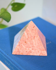 Pink Marble Pyramid 4 inch