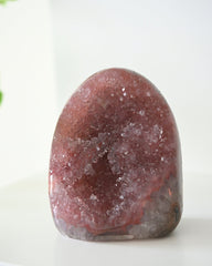 Pink Amethyst Druzy Freeform 5in
