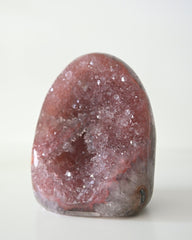Pink Amethyst Druzy Freeform 5in