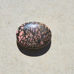 Rhodonite Palm Stone