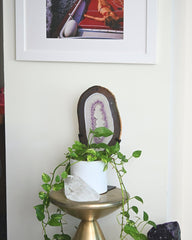 XL Amethyst Crystal Slab on Stand